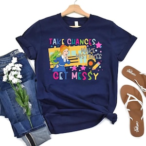 Take Chances Make Mistakes Get Messy Shirt, Miss Frizzle Shirt, Magic School Bus shirt, Teacher Back to School Shirt, Children&#39;s Book Shirt
