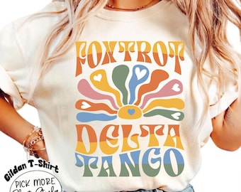 Foxtrot Delta Tango Shirt, Subtle Anti Trump shirt, FDT Flower Shirt, Democrat Feminist Tee, Anti MAGA tshirt, Liberal Shirt