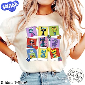 Pete The Cat Groovy Cat T-Shirt, die coole Katze zurück zu Schult-shirt, Kinderbuchgeschenk, niedliches Groovy Cat Sweatshirt, Kindergärtnerin