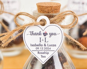 Wedding tea favors for guests bulk gifts,Rustic Wedding Favor,Wood Favors,Tea Jars Tea party Personalized Favors Thank You Gifts,Unique Gift