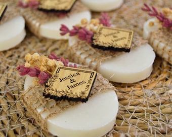 Cadeaux de savon de mariage pour les invités en vrac, Cadeaux de savon personnalisés, Cadeaux de savon végétaliens, Cadeaux de savon de douche nuptiale, Mini savons de faveurs de savon fait main