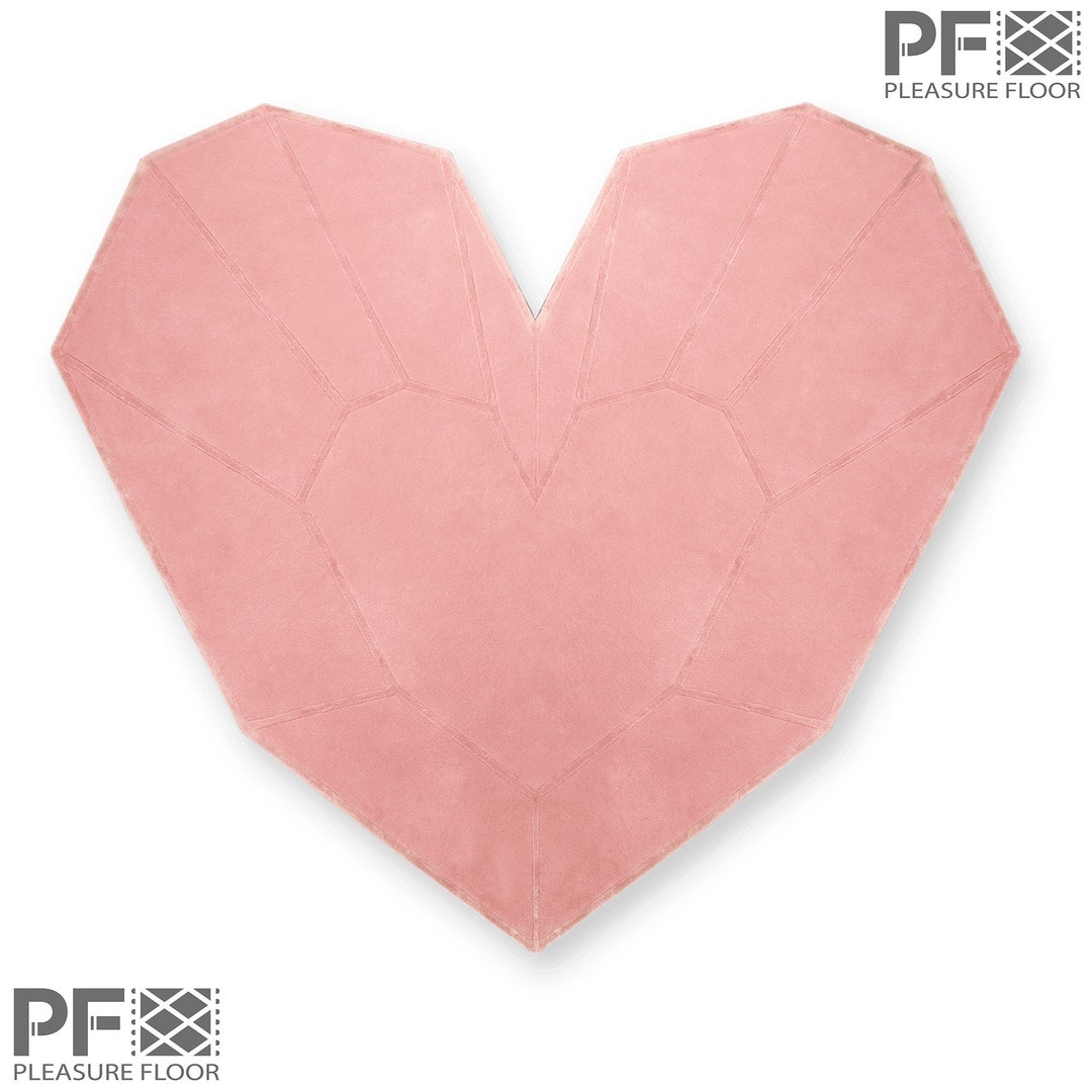 Modern Pink Heart Rug Handmade, Soft and Cozy Rug 4x4ft, 6x6ft, Multiple Size Available. Etsy