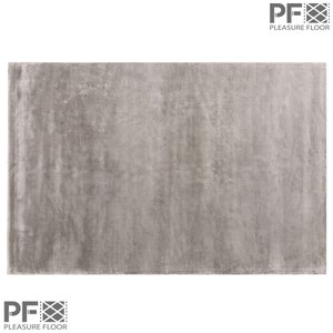 Handmade Viscose Area Rug: Soft Modern Living Room Carpet