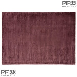 Handmade Viscose Area Rug: Modern Solid Color Accent Rug