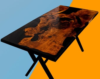 WALNUT EPOXY TABLE