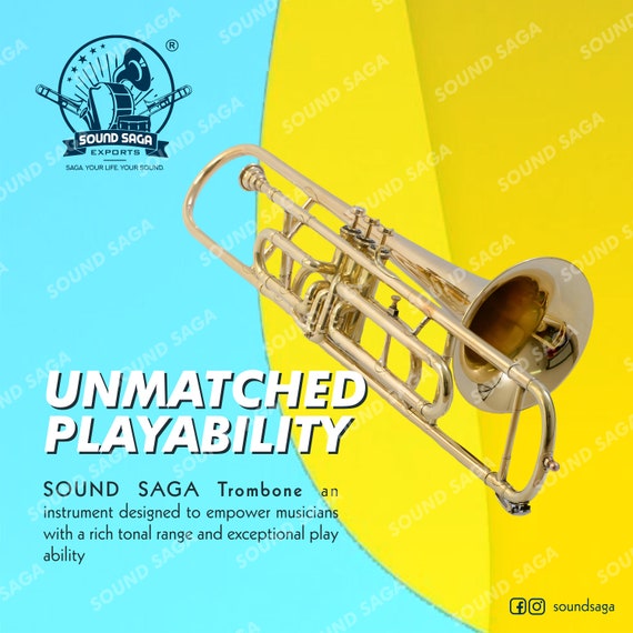 SAI Musicals Piccolo Trumpet, Brass Polish, With Hard Case & Mouthpiece 