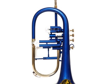 SOUND SAGA® Flugel Horn 4 Valve With All Accessories Including Mouthpiece & Case.