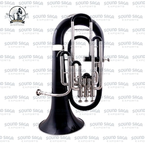 SOUND SAGA® Euphonium 4 Valve Bb Pitch Including Mouthpiece and Carry Case.