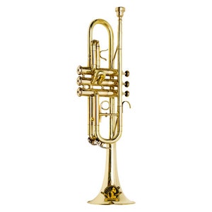 SOUND SAGA® C Pitch Trumpet With All Accessories Including Mouthpiece & Case.