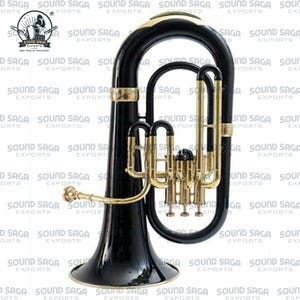 SOUND SAGA® Euphonium 3 Valve Bb Pitch Including Mouthpiece and Carry Case.