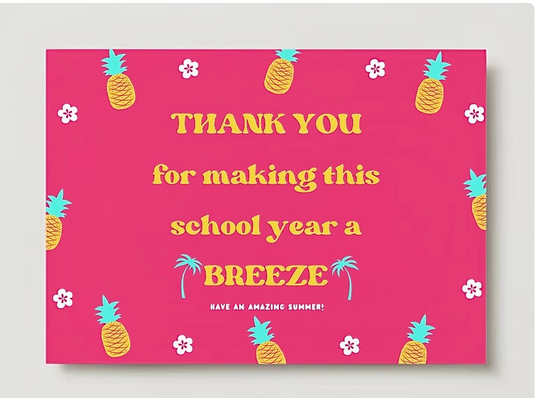 End of the School Year Teacher Gifts, Staff Gift, Teacher Appreciation ...