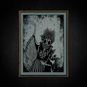 Poster Catcher Friends • Gothic Wandkunst • mystisch • Poster abstrakt dark Art • Poster Wall Art • witchy print • dunkle Academia  A2/A3/A4