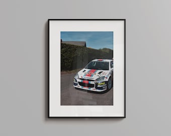 WRC Ford Focus Martini Colin McCrae Digital konstaffischtryck