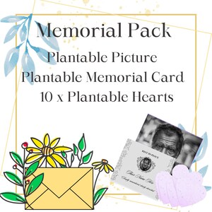 Confezione commemorativa cuore piantabile