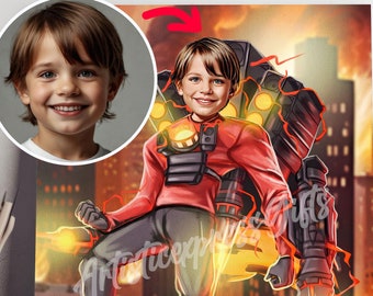 Custom Titan Speakerman Portrait: Funny Game Lover Gift