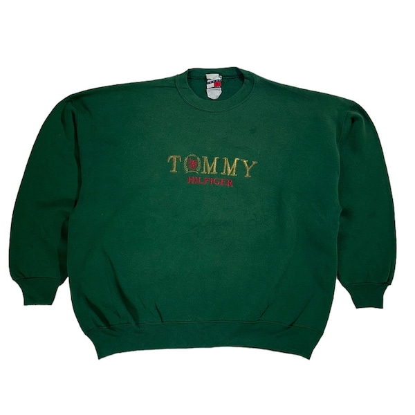 Vintage Tommy Hilfiger Embriodered logo sweater