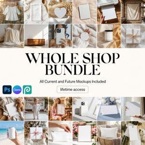 Entire Store Bundle, Whole Shop Mockup Bundle, All Current And Future Mockups, Lifetime Access, Entire Shop Mockup Bundle