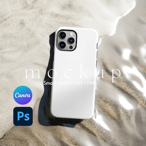 Phone Case Mockup, Tough Case Mockup, iPhone Case Mockup, iPhone Mockup, Canva PNG and Smart Object PSD
