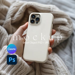 Maquette de coque de portable, maquette de coque de portable, maquette de coque d'iPhone, PSD, maquette de coque d'iPhone