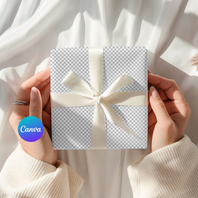 Geschenkpapier Mockup, Geschenk Mockup, Geschenkpapier Mockup, Geschenkpapier Mockup, Geschenkpapier Mockup, Geschenkpapier Mockup, Smart Objekt PSD und Canva PNG Bild 2