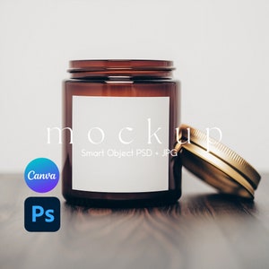 Candle Mockup, Jar Candle Mockup, Candle Label Mockup, Candle Branding, Candle Tag Mockup, Candle Business Mockup