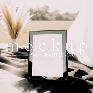5x7&quot; Black Frame Mockup, Black Frame Mockup. Frame Mockup, Sign Mockup, Table Number Mockup, Wedding Sign Mockup, Wedding Mockup, Mockup