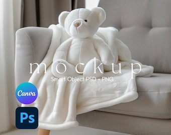 Filtmodell, Smart Object PSD och Canva PNG, Filtmodeller, Sammetsplyschfiltmodell