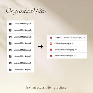 Journal Mockup Bundle, Hardcover Journal Mockup, Journal Canva Drag and Drop Template, Printify Journal Matte PSD Smart Object image 5
