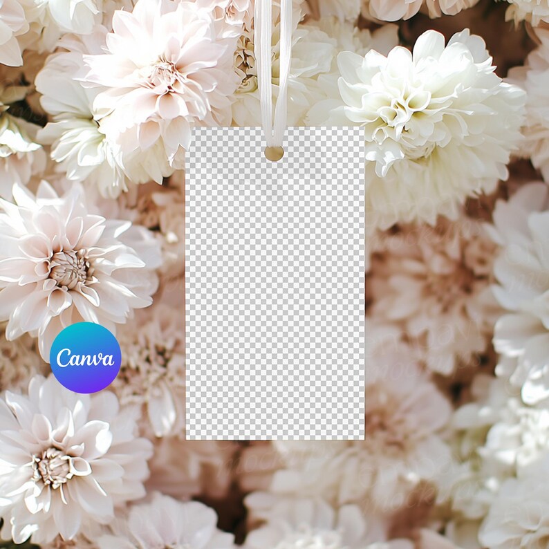 Thank You Tag Mockup, 2x3.5 Rectangle Gift Tag Mockup, Tag Mockup ...