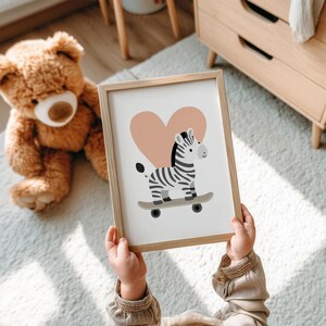 Din A Nursery Frame Mockup, Wall Art Mockup, Frame Mock Up For Kids Room, Nursery Frame Mockup for Canva and Photoshop, Kids Room Mockup