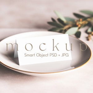 Wedding Place Card Mockup, 3,5x2&quot; Place Card Mockup, Table Number Mockup, Wedding Card Mockup, Invitation Mockup, Greeting Card Mockup,