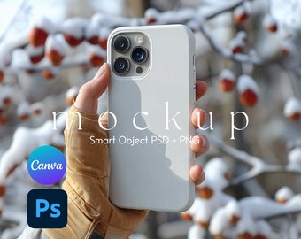 Phone Case Mockup PSD and Canva PNG, Phone Case Mockup, iPhone Mockup, Phone Case Mock Up, iPhone Case Mockup
