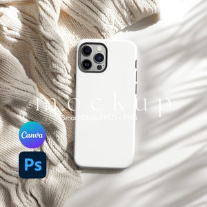 Maquette de coque de téléphone, objet intelligent PSD et Canva PNG, maquette de coque d'iPhone, maquette d'iPhone, maquette d'iPhone