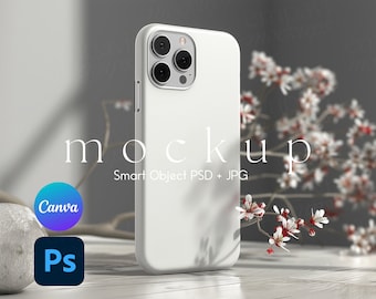 Phone Case Mockup, iPhone Case Mockup, iPhone Mockup, Phone Case Mock Up, Phone Case Mockup PSD and Canva PNG
