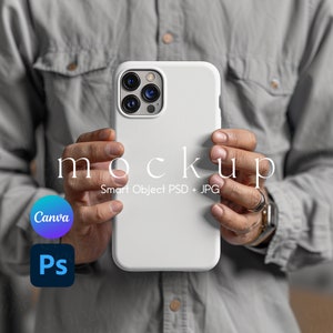 Phone Case Mockup, iPhone Case Mockup, iPhone Mockup, Phone Case Mock Up, Phone Case Mockup PSD and Canva PNG