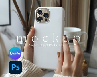 Phone Case Mockup PSD and Canva PNG, Phone Case Mockup, iPhone Case Mockup, iPhone Mockup, Phone Case Mock Up