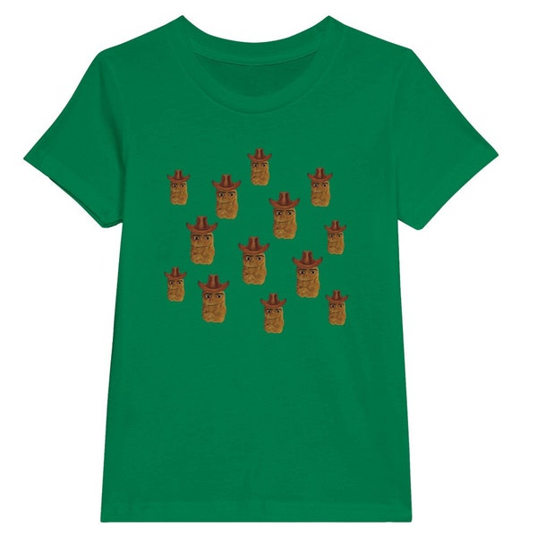 Premium Kinder-T-Shirt mit Rundhalsausschnitt Nugget Meme