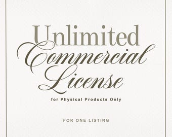Unlimited Commercial License for One Set | No Credit Required | For Phisical Products Only