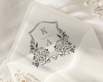 Fully Customized Wedding Crest Illustration | Wedding Monogram Crest | Bespoke Custom Crest | DIGITAL DOWNLOAD
