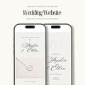 Custom Monogram Wedding Website Template with RSVP | Editable Canva Website product logo