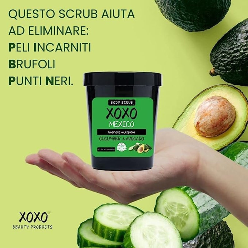 Xoxo Body Scrub Exfoliating Ingrown Hairs Remodeling Anticellulite