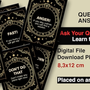 30 Pcs Oracle Answer Cards, Yes/No Digital Deck, Yes or No Digital Cards Explanation Cards, Yes No Cards, Yes Or No Answer Cards, Oracle.