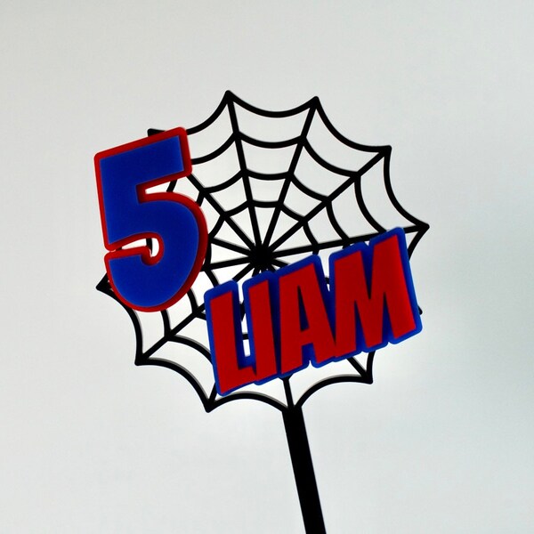 Spiderman Cake Topper Etsy Australia