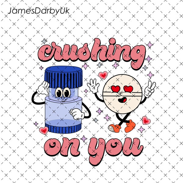 Crushing On You Nurse Valentine Png, Nurse Valentine's Day Png, Nurse Medical Doctor Png, Couple Matching Valentine Png, ICU Nurse Valentine