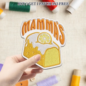 Parche bordado de pastel de limón, parche termoadhesivo con meme divertido, insignia retro de humor gastronómico para coser, parche estético para chaqueta o sombrero.