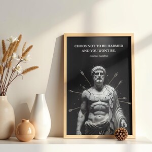 Impresión de la estatua de Marco Aurelio • Arte de filosofía estoica (Descarga digital)