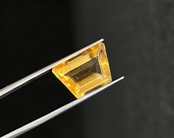 7,90 CT, Naturalny cytryn, Żółty kamień szlachetny, Kamień szlifowany, Kamień do wyrobu biżuterii, Fantazyjny kształt, Jakość AAA,