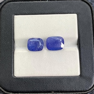 Natural Tanzanite Gemstone, 6.80 CT, AA Color, Cushion Shape, Loose Gemstone For Jewelry Making, Gift For Her,
