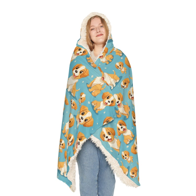 Cartoon Puppies Snuggle Blanket Cozy Blanket Gift Etsy
