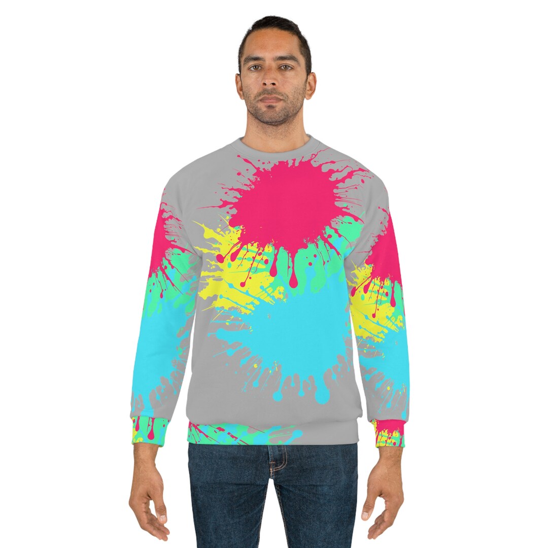 Splash Paint Sweatshirt Green